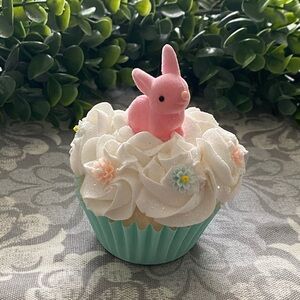 Adorable Handmade Faux Easter Bunny Cupcake
